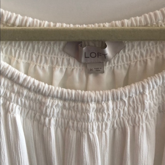 LOFT Off the shoulder dress w/ lace detail - Picture 2 of 2